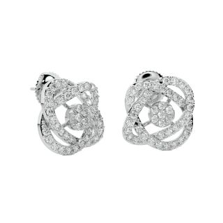 Astra Round Diamond Stud Earrings